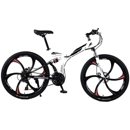 COUYY Bike COUYY Foldable bicycle 24 / 26 inch steel 21 / 24 / 27 variable speed bicycle double disc brake road bike bicycle mountain bike, 27speed, 26 inches