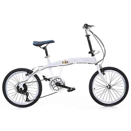 COUYY Bike COUYY Folding bicycle, folding mountain bike, 21-speed steel frame double disc brakes shocking men's off-road youth road ladies racing