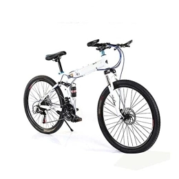 COUYY Folding Bike COUYY High carbon steel adult variable speed mountain bike 26 inch double shock absorption cross-country road folding bike