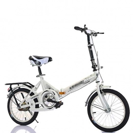 CXSMKP Bike CXSMKP 20 Inch Folding Bike, Single Speed Dual V Brakes Lightweight Iron Frame, Foldable Compact Bicycle with Anti-Skid And Wear-Resistant Tire for Adults