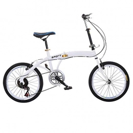 CXY-JOEL Bike CXY-JOEL 20In 6 Speed Folding Bicycle for Adults Men and Women V Brake Lightweight Mini Compact Bike Bicycle