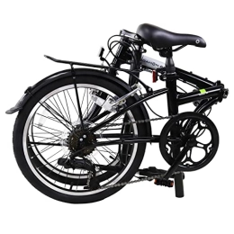 Dahon Folding Bike Dahon Dream D6 Folding Bike, Lightweight Aluminum Frame; 6-Speed Gears; 20” Foldable Bicycle for Adults, Black