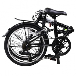 Dahon Bike DAHON Dream D6 Folding Bike, Lightweight Aluminum Frame; 6-Speed Shimano Gears; 20” Foldable Bicycle for Adults, Black