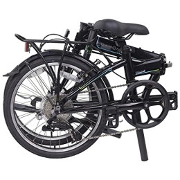 Dahon Bike Dahon Mariner D8 Folding Bike, Lightweight Aluminum Frame; 8-Speed Gears; 20” Foldable Bicycle for Adults, Black
