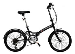 DRB Folding Bike Dallingridge Freedom Folding Commuter Bicycle, 20" Wheel, 6 Speed - Black / White