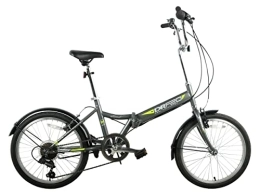 Dallingridge Bike Dallingridge Scout 20" Folding City Commuter Bicycle, 6 Speed - Gloss Graphite