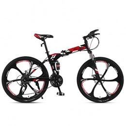 Dapang  Dapang Mountain Bike 21 / 24 / 27 Speed Steel Frame 24 Inches 3-Spoke Wheels Suspension Folding Bike, 3, 27speed