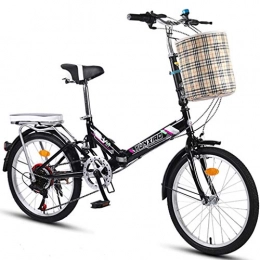 DERTHWER Bike DERTHWER foldable bicycle Variable Speed Car Double Disc Brake Folding Bicycle Lightweight Folding Bicycle Bicycle Adult Mini Folding Bicycle 20 Inch Men And Women