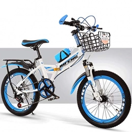 DERTHWER Bike DERTHWER Folding bicycle Youth Folding Bicycle Lightweight Foldable Adjustable Bicycle City Road Bicycle With Back Seat