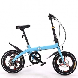 DFKDGL Folding Bike DFKDGL Folding Bike Single Speed Bicycle Adult Students Ultra-Light Portable Women's Bike 16-inch City Comfort Bikes Cycling For Travel Go Working (Color : A1, Size : 16in) Unicycle