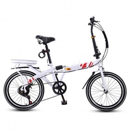 DFKDGL Bike DFKDGL Multifunction Folding Bike, Great For Urban Riding And Commuting, Featuring High Carbon Steel Frame, Single Speed / Variable Speed, Rear Rack, 20-Inch Wheels / 16-Inch Wheels Womens Bike Unicycle