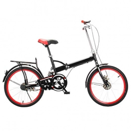 DFKDGL Bike DFKDGL Women's Adult Men's City Bike, Portable Shock Absorber Folding Bike Bicycles, Variable Speed Comfortable Bicycle, 20 Inch Wheel (Color : E) Unicycle