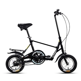DODOBD Bike DODOBD 12 inch Folding Bike, Lightweight Alloy Folding City Bike Bicycle for Adults with Anti-skid and Wear-resistant Tires, Dual Brakes, Men’s and Women’s Bikes, Load Capacity: 90 KG