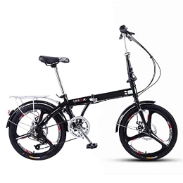 DODOBD Bike DODOBD 20 Inch Foldable Bicycle, Folding Bicycle Carbon Steel Small Unisex, Adult Portable Bicycle City Bicycle, Lightweight Folding Casual Bicycle, Damping Bicycle