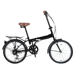DODOBD Bike DODOBD 20 Inch Folding Bike, Carbon Steel Foldable Bicycle Small Unisex Folding Bicycle 7-Speed Variable Speed, Front V Brake And Rear Brake, Adult Portable Bicycle City Bicycle
