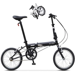 DRAGDS Bike DRAGDS 16Inch Folding Bike, 16 inch Single Speed Commuter Male and Female Student Bicycle, Office Worker and City Road Cycling of Easy to Fold, 16 inch