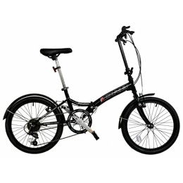 DRB Bike DRB Dallingridge Freedom Folding Commuter Bicycle, 20" Wheel, 6 Speed - Black / White