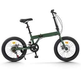 DULPLAY Bike DULPLAY Foldable Mountain Bikes, 20" Road Bike, Ultra-light Fat Tire Alloy Frame Lightweight Bicycle, Unisex A 20 Inch