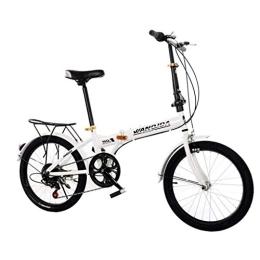 DYB Folding Bike DYB 20 Inch Adult Outdoor Bike Variable Speed Folding Bicycle Student Suspension Mountain Bike Park Travel Bicycle Outdoor Leisure Bicycle