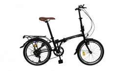 ECOSMO Bike ECOSMO 20" Folding City Bicycle Bike 6SP - 20F01BL