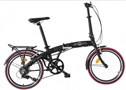 ECOSMO Folding Bike ECOSMO 20" Lightweight Alloy Folding City Bike Bicycle, 11.5kg, Free £30 Helmet - 20AF09BL+H