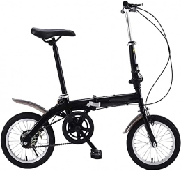 Eortzzpc Folding Bike Eortzzpc Adult Work Bike Road Folding Bicycle, for Men 14 Inch Wheel Carbon Racing Front and Rear Mechanical Ride, for Urban Environment and Commuting To and From Get Off Work (Color : BlackVbrake)
