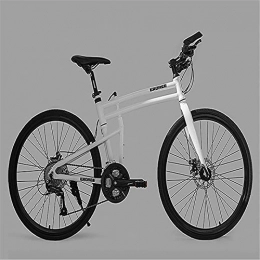 EROADE Bike EROADE Road Bike Folding Car, Aluminum Alloy Flat Handle, Disc Brake, Cross-Country Racing Break the Wind White 24" 27 speed