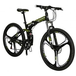 EUROBIKE Bike Eurobike Mountain Bike 27.5 inch Foldable Mens and Women Adult Bicycle 3 Spoke WheelsG7 (green)