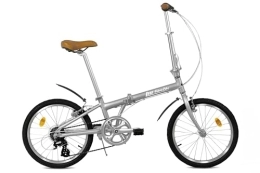 FabricBike Bike FabricBike Folding Bicycle Alloy Frame Single Speed 3 Colours (Space Grey 7 SPEED W / Mudguard)
