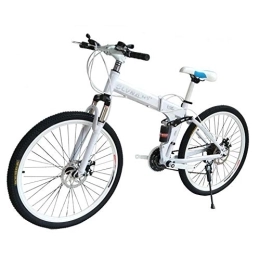  Bike Fashion foldable Bike, 26 Inch Mountain Bike Dual Disc Brake Adult Car Double Shock Absorber Student Variable