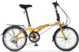 FEE-ZC Folding Bike FEE-ZC Universal City Bike 20 Inch 6-Speed Commuter Bicycle Fold High Carbon Steel Frame For Unisex Adult