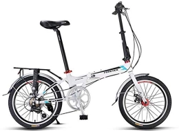 FEE-ZC Bike FEE-ZC Universal City Bike 20 Inch 7-Speed Fold Bicycle With Mechanical Disc Brake For Unisex Adult