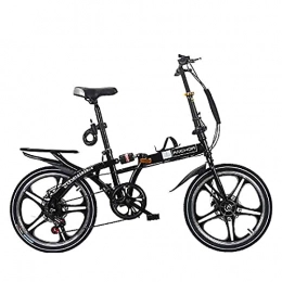FEIFEImop Bike FEIFEImop Folding Bicycle, Compact Bicycle With 21 Speed Gearbox, Flying Pan Braking, High Strength 26-inch Steel Wheel, Shockproof, Easy Folding, Multi-color(Color:black)