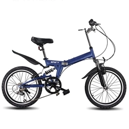 FETION Bike FETION Children's bicycle Folding Bicycle Bike for Adult Ultra Light, Women's Light Work 6 Speed Portable Adult 20 inch Small Student Male Bicycle / 8587 (Color : Style2)