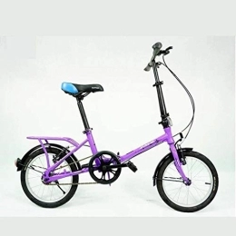 FHKBB Folding Bike FHKBB 16 inch portable folding bicycle child adult men and women students lightweight folding bicycle leisure bicycle (Color : B)