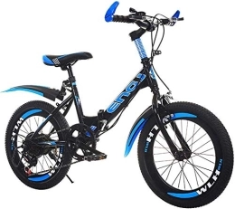FHKBB Bike FHKBB 18 / 20 / 22 Inch Folding Speed Bicycle - Folding Bicycle Speed Folding Bicycle Adult Learning Boys And Girls Mountain Bike Single Speed Car Speed Car, Red, 22inches (Color : Blue, Size : 22inches)