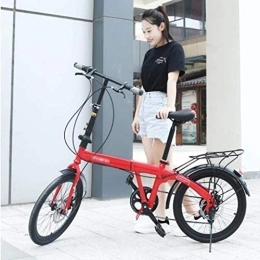 FHKBB Bike FHKBB Folding Bikes Folding Bicycle Children Men And Women 20 Inch Folding Bicycle Student Leisure Light Bicycle Adult Speed ?Shift Bicycle Handle Folding Lock