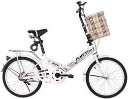 FHKBB Folding Bike FHKBB Small work portable adult ladies folding bicycle multi-functional student bicycle girls walking bicycle (Color : A)