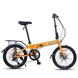 WXPE Folding Bike Foldable 20inch Mountain Bike, Variable Speed Folding Bicycle Mountain Trail Bike High Carbon Steel Outroad Bicycles, MTB ​​Gears Dual Disc Brakes Mountain Bicycle For Students Adult Men And Women