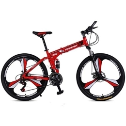 BJYX Bike foldable bicycle 24 inch Folding Bike Bicycle，Shock-Absorbing Off-Road Anti-tire Mountain Bike Transmission 21 Speed bikes