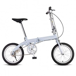 Giow Bike Foldable Bicycle Adult Men And Women Can Carry Bicycle Small 16 Inch Bicycle Road Bike Student Bicycle (Color : Gray, Size : 16in)