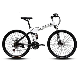 AYDQC Folding Bike Foldable Mountain Bike, MTB Bicycle, 26 Inches 21 Speed, Steel Frame Dual Disc Brake Folding Bike, for Aerobic Exercise, Endurance Training fengong