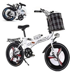 zmigrapddn Folding Bike Folding Adult Bike, 26-inch 6-Speed Adjustable Bike, Double-discbrake Shock Absorber Bike, Color Optional, Suitable Compatible with Boys and Girls (Including Gifts) ( Color : Black , Size : B )