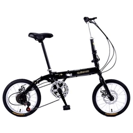  Folding Bike Folding Bicycle 16 Inch Adult Folding Bicycle Ultra Light Variable Speed Portable Bicycle to Work School Commute Fast Folding Bicycle