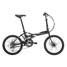 DODOBD Folding Bike Folding Bicycle, 20 Inch Bikes for Adults, Lightweight Alloy Folding City Bike Bicycle, 7-Speed, with Quick-Fold System Double V-Brake and Height Adjustable Seat, 13.52 kg