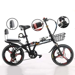 LYTLD Folding Bike Folding Bicycle, Adult Folding Bicycle Bicycle Women's Student Ladies Variable Speed Shock Absorber Bicycle Portable
