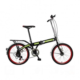 BIKESJN Folding Bike Folding Bicycle Folding Bike for Adult Bicycle Commuting Bicycle Lightweight Bike City Bike Student Kids Bike (Size : Six speed)