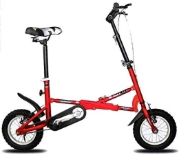 FHKBB Bike Folding Bicycle-Folding Car 12 Inch V Brake Speed Bicycle Male And Female Children Bicycle Mini Folding Bicycle Metro Bus Portable Bicycle, Red (Color : Red)