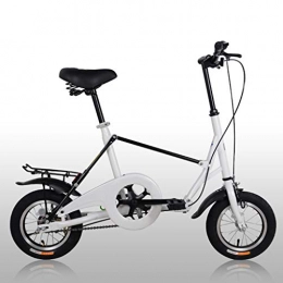 AB folding bike Folding Bike Folding bicycle mini student adult men and women work bicycle 35cm small wheel - white