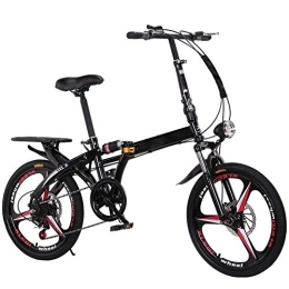 WGFGXQ Folding Bike Folding Bicycle Variable Speed Mountain Bike Carbon Steel Frame Portable Damping Bicycle for Student Men And Women